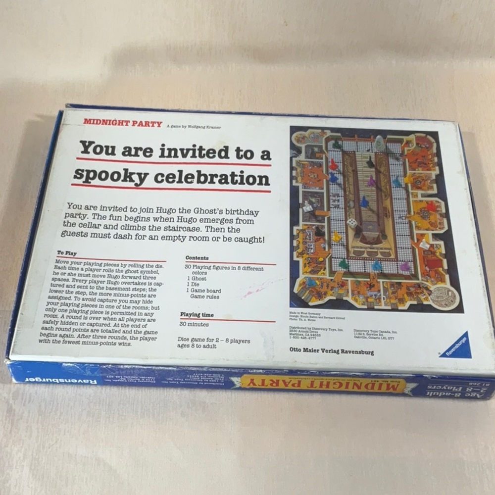 1989 Midnight Party Game by Ravensburger - Picture 10 of 16